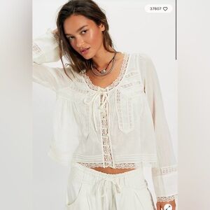 NWT Free People Forevermore Long-Sleeve Top